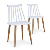 Lot de 2 chaises scandinaves Houlgate Blanc