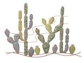 Décoration murale Cactus Métal Multicolore