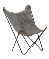 Chaise Montana métal et tissu gris