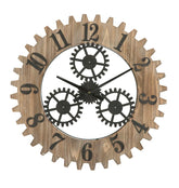 Horloge murale en MDF et métal Ingranaggio Plus
