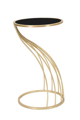 Support de téléphone métal et verre noir or