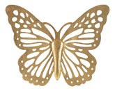 Papillon mural 3D doré