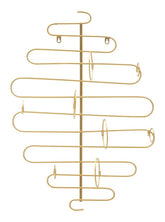 Support mural porte-bouteille métal doré