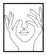 Décoration murale 3D Simply cadre Noir