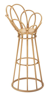 Support de vase Panama finition rotin métal