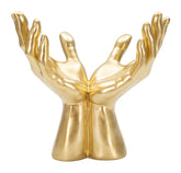 Statue Mains Jointes Dorée