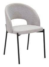 CHAIR HELSINKI GREY SET 2 PCS CM 51X53X80