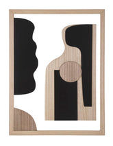 Panneau mural décoratif bois 3D géométrique abstrait