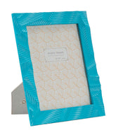 Cadre photo rectangulaire autoportant Résine Bleu Clair