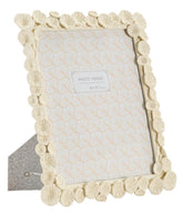 Cadre photo rectangulaire Lotus Résine Écru