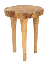 Tabouret en teck recyclé