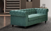 Canapé 2 places Abir velours vert