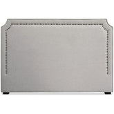 Tête de lit Milana 180cm Tissu Beige avec clous de tapissier