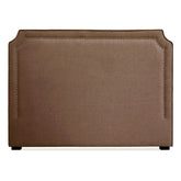 Tête de lit Milana 160cm Tissu Taupe avec clous de tapissier