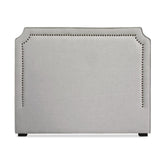 Tête de lit Milana 140cm Tissu Beige avec clous de tapissier