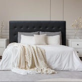 Tête de lit Adelle 180 cm finition P.U. noir