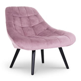 Fauteuil Danios Velours Rose