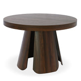Table ronde extensible Henriette Bois noisette
