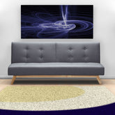 Canapé scandinave convertible gris foncé