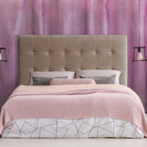 Tête de lit Adelle velours taupe 160 cm