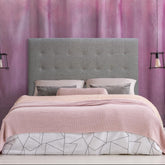 Tête de lit Adelle 140 cm tissu taupe