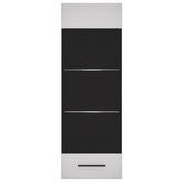 Meuble à étagères avec porte vitrée Biancom L38xH110cm Blanc brillant