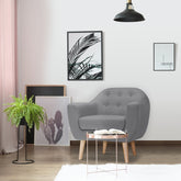 Fauteuil Aliph scandinave en tissu gris