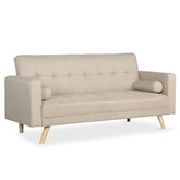 Canapé convertible scandinave Slow Tissu Beige