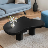 Table basse Capelma courbes naturelles 69x100cm noir