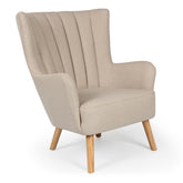 Fauteuil scandinave Vidal Beige
