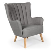 Fauteuil scandinave Vidal Gris