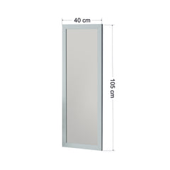 Miroir murale Gertel 40x105cm Bois Blanc