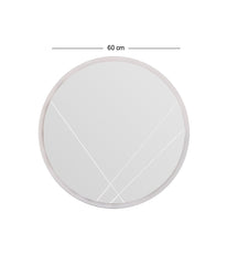 Miroir décoratif ronde Gein D60cm Bois Blanc