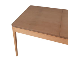 Table à manger extensible Niton Bois massif clair