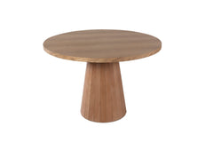 Table à manger rond Sukina D100cm Bois massif clair