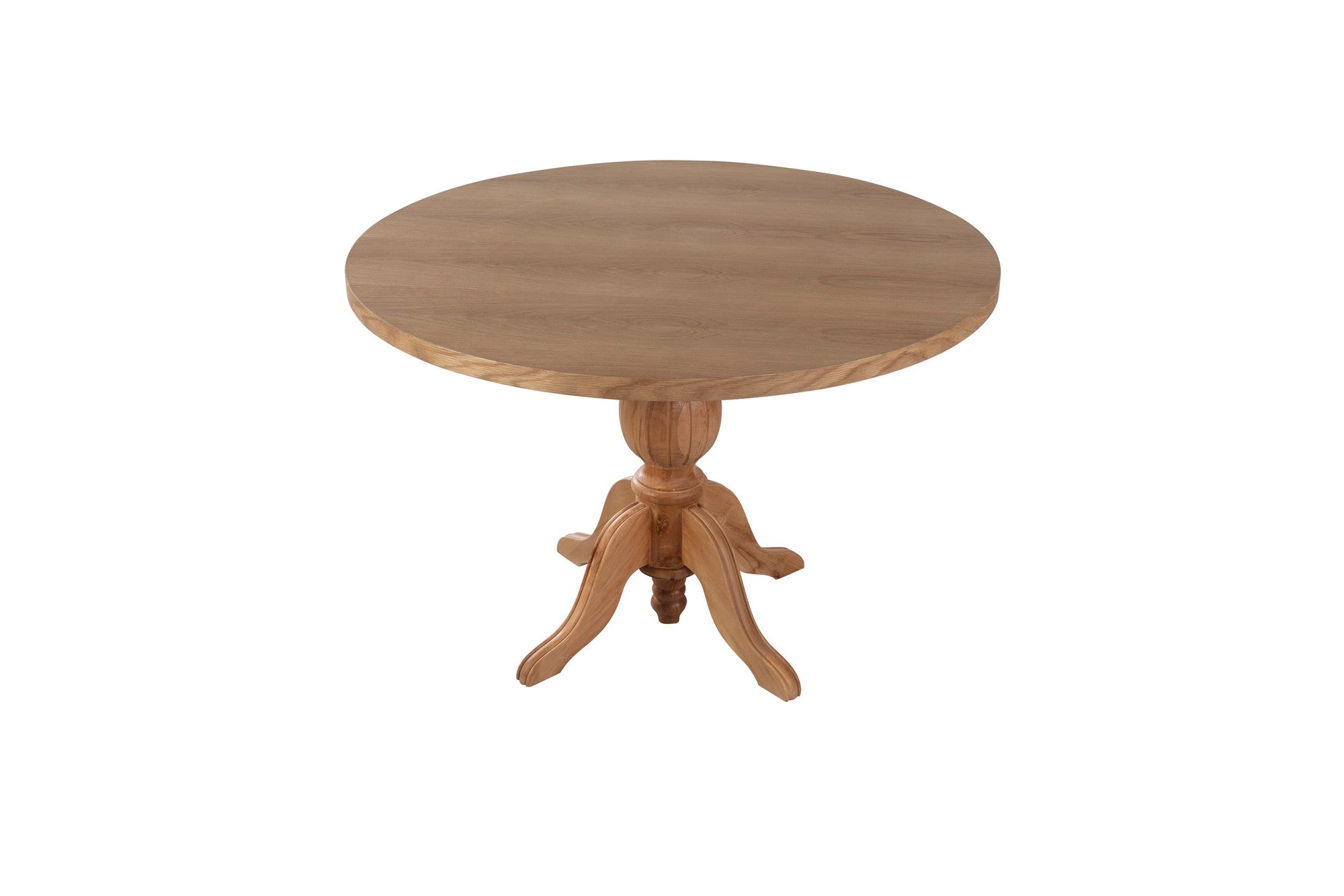 Table à manger rond Gezej D120cm Bois massif clair