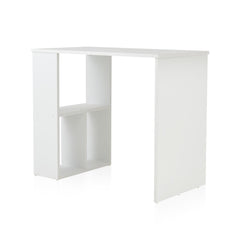 Bureau compact à étagères L50cm Avolado Blanc