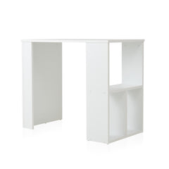 Bureau compact à étagères L50cm Avolado Blanc