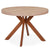 Table ronde extensible en bois avec rallonges et pied central