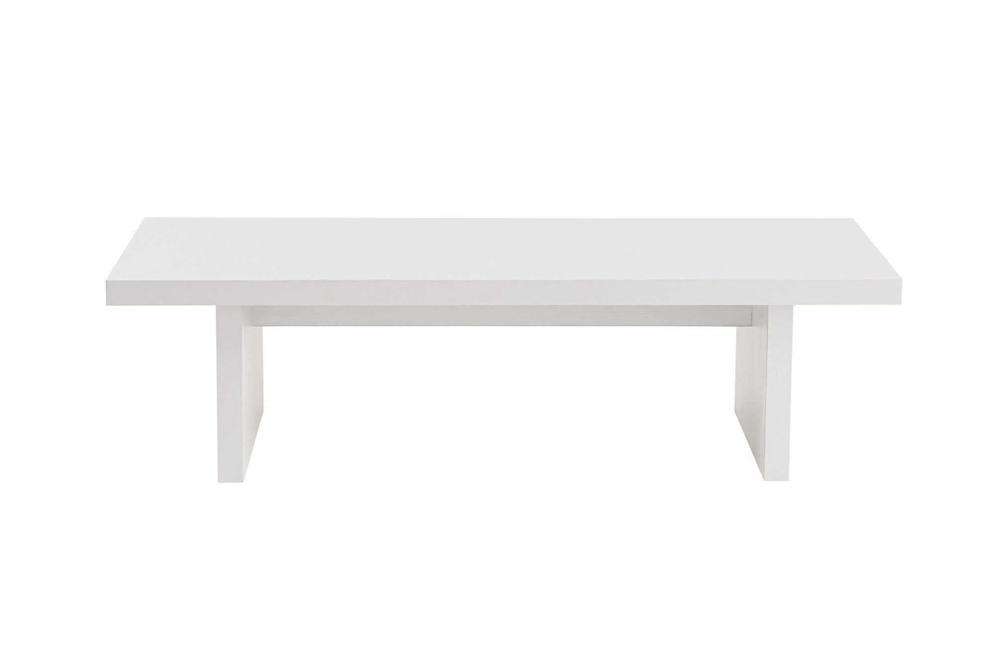 Ensemble table basse et 2 bouts de canapés gigognes Bernin Bois Blanc