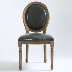 La chaise Louis XVI grise vue de face