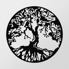 Accessoire mural décoratif Ornatio D60cm arbre de vie Métal Noir