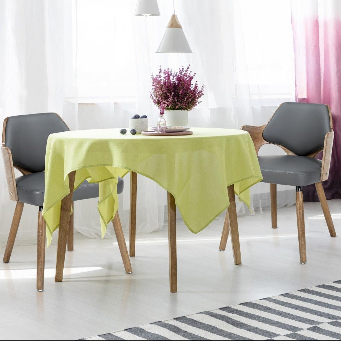 Lot de 2 chaises scandinave Dima Vintage Gris