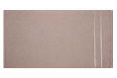 Set de 3 serviettes essuie-main deux liteaux brillants Kallos 50 x 90 cm 100% Coton Nuance de Beige
