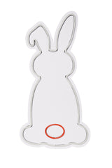 Décoration murale Ludica Lapin Néon LED Blanc et Rouge