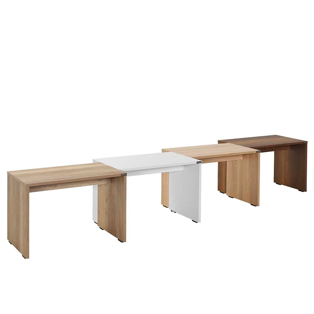 Table basse minimaliste Kirti L60cm Blanc