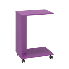 Bout de canapé mobile à roulettes capela H65cm Violet