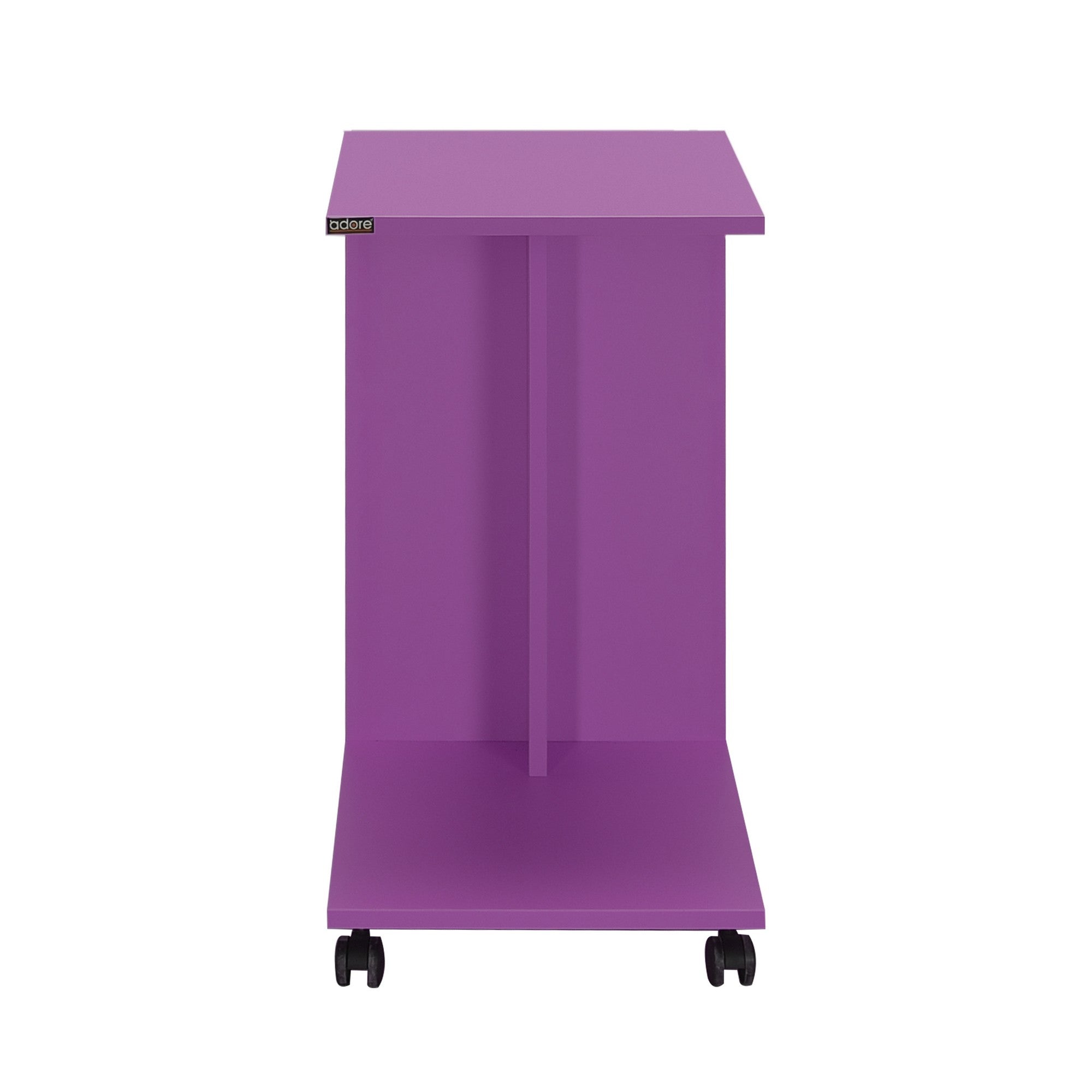 Bout de canapé mobile à roulettes capela H65cm Violet