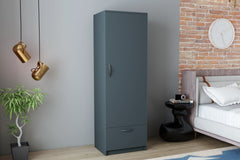 Armoire 1 porte et 1 tiroir Awakino L60cm Anthracite