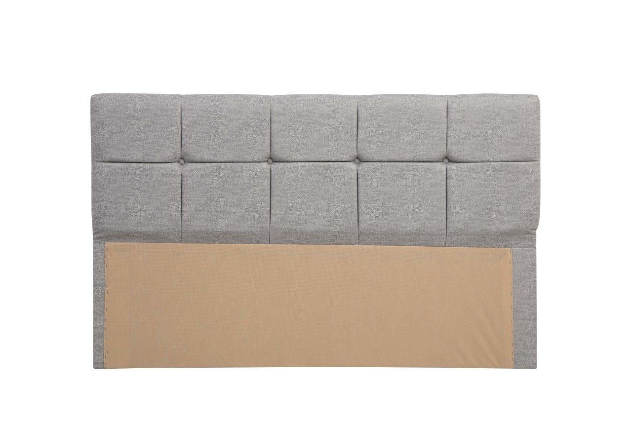 Tête de lit Testin 90cm Velours Gris